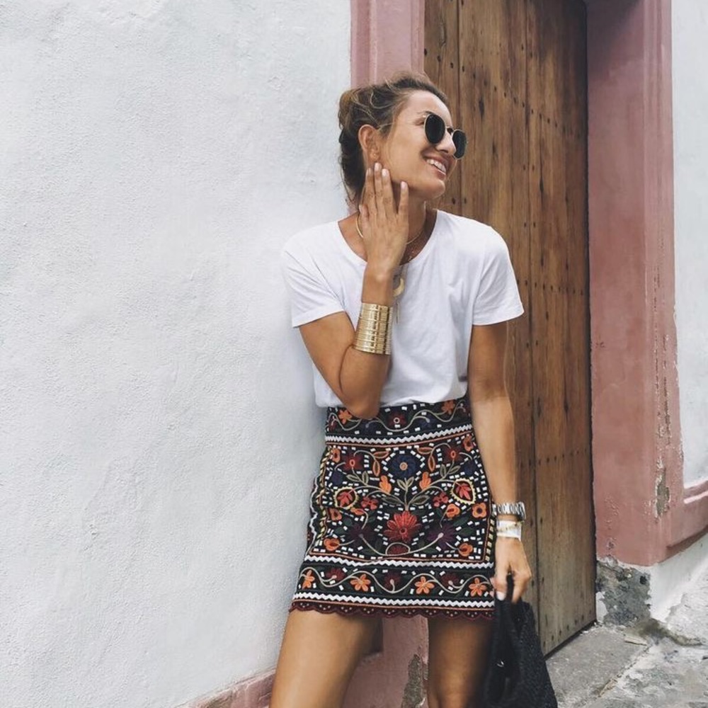 {fair child} boho mini skirt ✨